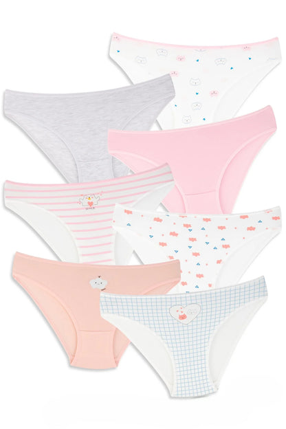 Girls Bikinis-Domi set of 7pcs-multi colors