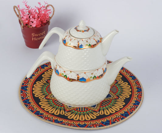 Ceramic Teapot & Samovar Set