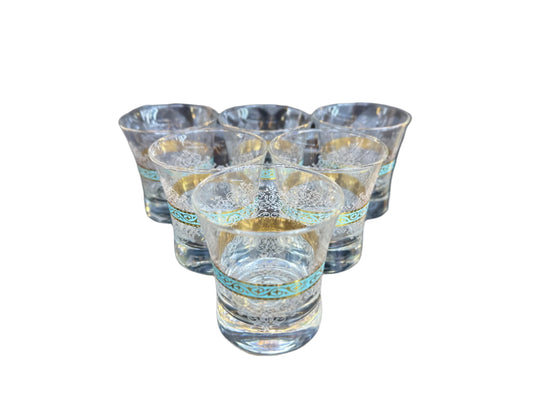 Classic Tumblers Set Of 6pcs-Gold Green