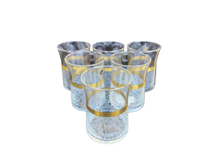 Classic Tumblers Set Of 6pcs-Glass Gold