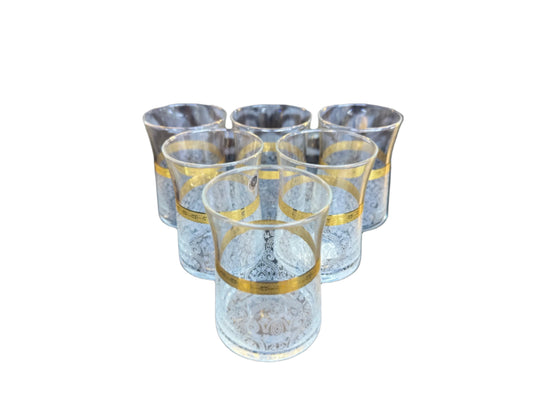 Classic Tumblers Set Of 6pcs-Glass Gold