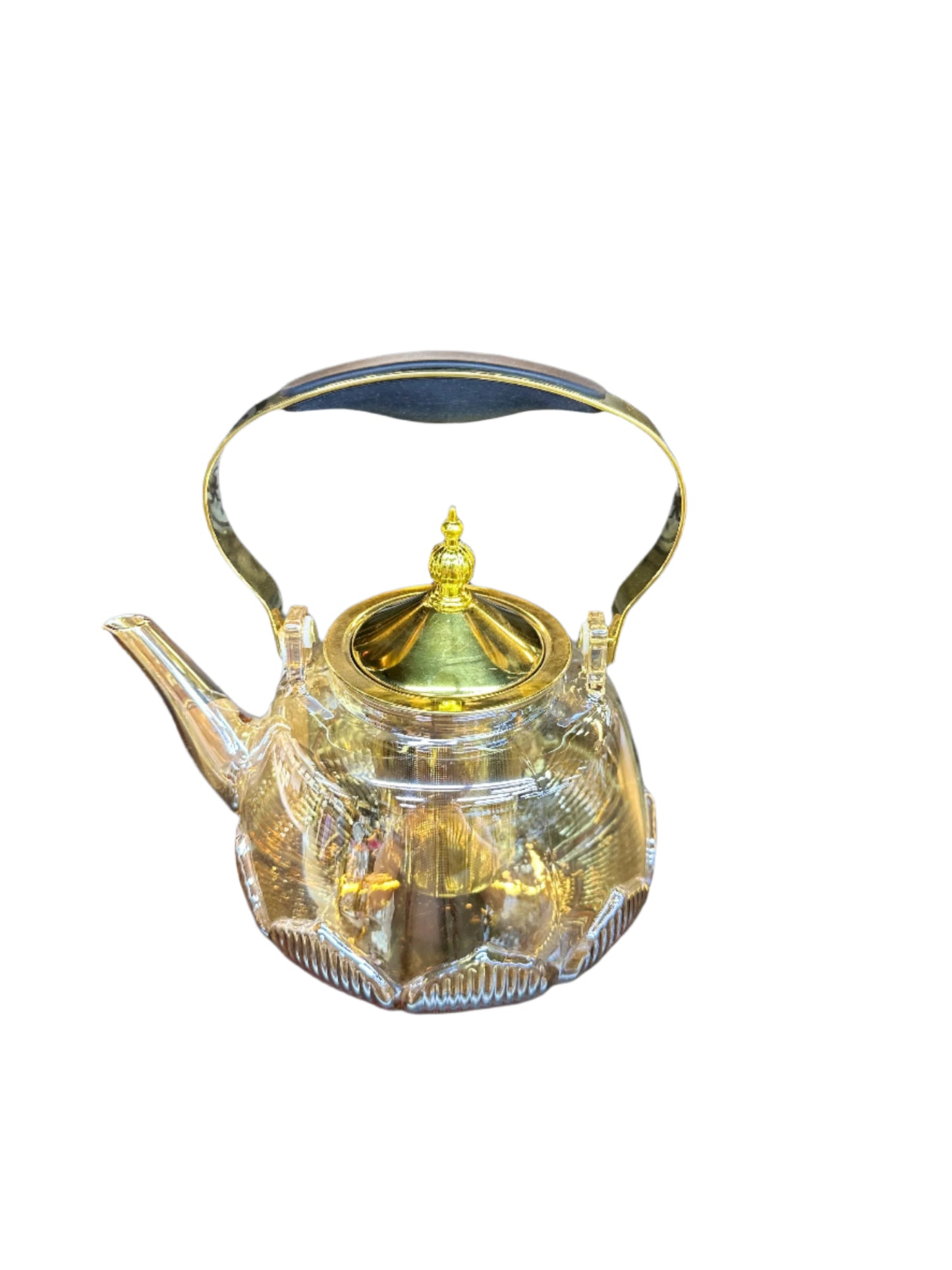 Pyrex Amber Glass Teapot-Round-Medium