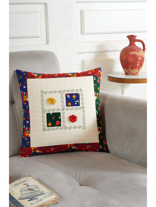 Cushion Covers Embroidered Hand Made-set 2pcs